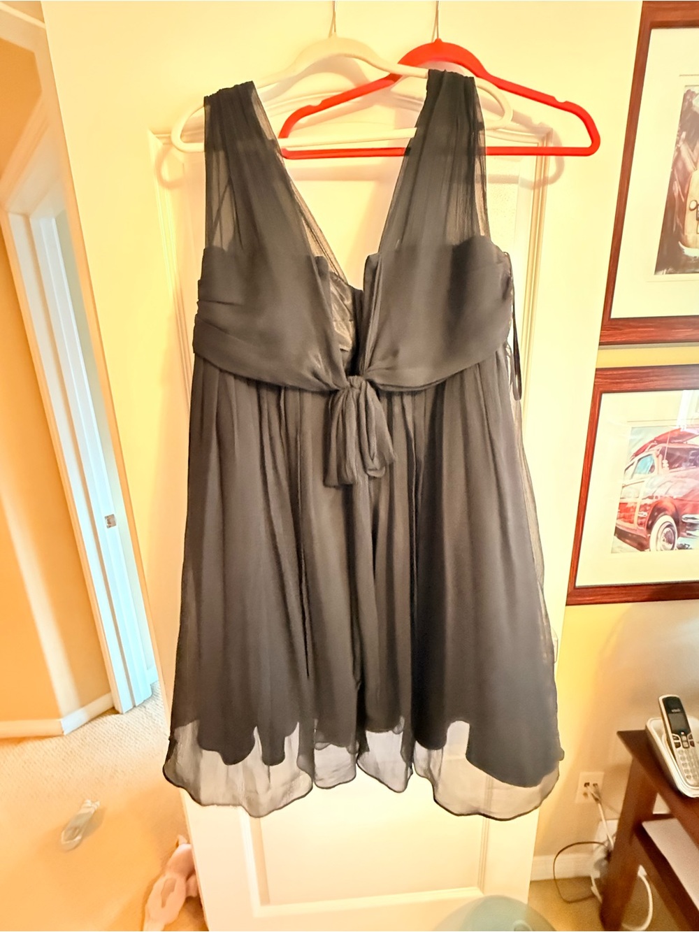 Donna Ricco Black Chiffon Sleeveless Cocktail Dress - Picture 3 of 12
